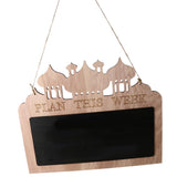 Max Eid Ramadan Wooden Hanging Blackboard Chalkboard Prayer Decoration Gifts