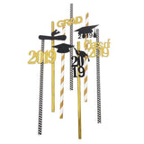 Max 12pcs Graduation Theme Disposable Drinking Straw Kids Party Tableware C