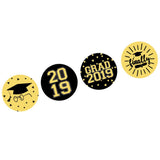 Max 108pcs 2019 Graduation Sealing Sticker Candy Wrap Sticker Labels Decor
