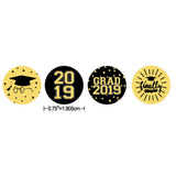 Max 108pcs 2019 Graduation Sealing Sticker Candy Wrap Sticker Labels Decor