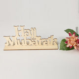 Max Handcraft Eid Mubarak DIY Wooden Letter Muslim Home Decor Desktop Ornaments
