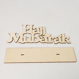 Max Handcraft Eid Mubarak DIY Wooden Letter Muslim Home Decor Desktop Ornaments