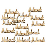 Max 15pc Wooden Eid Mubarak Party Supplies DIY Plaque Ramadan Decoration Pendant