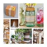 Max 3 x Rose Flower Natural Jute Burlap Ribbon Roll Wedding Holiday Party Supply