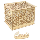 Max Hollow Out Wooden Wedding Card Box DIY Holiday Party Supplies Ornaments I