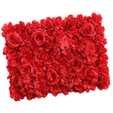 Max Silk Hydrangea Artificial Rose Flower Wall Wedding Background Red