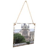 Max Wood Notre Dame de Paris Decoration Wooden Hanging Plaque Sign  Style 2