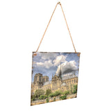 Max Wood Notre Dame de Paris Decoration Wooden Hanging Plaque Sign  Style 1