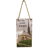 Max Hanging Wall Poster DIY Hanging Wooden Plaque Notre Dame de Paris Style 1