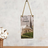 Max Hanging Wall Poster DIY Hanging Wooden Plaque Notre Dame de Paris Style 1