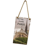 Max Hanging Wall Poster DIY Hanging Wooden Plaque Notre Dame de Paris Style 1