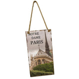 Max Hanging Wall Poster DIY Hanging Wooden Plaque Notre Dame de Paris Style 1