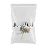 Max Stimulation Rose Flower Brooch Pin Wedding Corsage Pin White and Gold