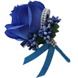 Max Stimulation Rose Flower Brooch Pin Wedding Corsage Pin Saphire