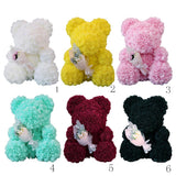 Max Soft and Cute Teddy Bear Toy Artificial Rose Flower Bear Toll White