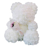 Max Soft and Cute Teddy Bear Toy Artificial Rose Flower Bear Toll White