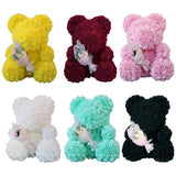Max Soft and Cute Teddy Bear Toy Artificial Rose Flower Bear Toll White