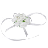 Max Wrist Corsage Bridal Stretchy Bracelet Wedding Prom Hand Flower  White