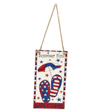 Max Wooden Rectangle Hanging Wall Door Decorative Plaque Sign with Rope Style 3