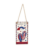 Max Wooden Rectangle Hanging Wall Door Decorative Plaque Sign with Rope Style 3
