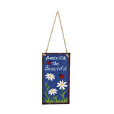 Max Wooden Rectangle Hanging Wall Door Decorative Plaque Sign with Rope Style 2