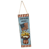 Max America Indpendence Day Party Home Decor Wooden Hanging Plaque Sign  Style 1
