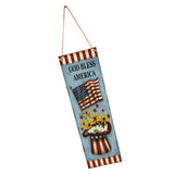 Max America Indpendence Day Party Home Decor Wooden Hanging Plaque Sign  Style 1