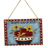 Max Decorative Hanging Wood Plaque Patriotic Sign Party Supplies Home Wall Decor