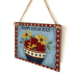 Max Decorative Hanging Wood Plaque Patriotic Sign Party Supplies Home Wall Decor