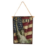 Max DIY Wood Hanging Lettered Board Plaque Wall Decor Sign America Flag Style 4