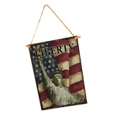 Max DIY Wood Hanging Lettered Board Plaque Wall Decor Sign America Flag Style 4