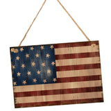 Max Wooden Hanging Lettered Board Plaque Home Decor Sign America Flag