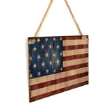 Max Wooden Hanging Lettered Board Plaque Home Decor Sign America Flag