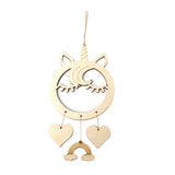 Max Wood Plaque MDF Dreamcatcher Mobile Dream Catcher Unicorn+4xCord Unicorn 1
