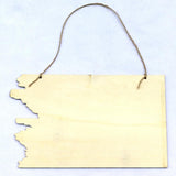 Max Wooden Hanging Wooden Board Plaque American Flag Signs for Home Decor+Rope