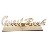 Max Wooden Guest Book Sign, Wedding Guest Book Sign for Party Wedding Supplies