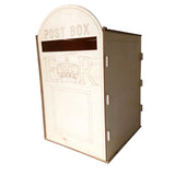 Max MDF Wooden Wedding Post Box Royal Mail Styled Wedding Supplies Keepsake Box