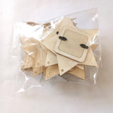 Max 10 Pieces Wooden Mini Star Hanging Picture Frames for Home Party Decoration