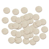 Max 50pcs Blank Round Wooden Pieces DIY Craft Scrapbooking Wedding Party 3cm