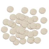 Max 50pcs Blank Round Wooden Pieces DIY Craft Scrapbooking Wedding Party 3cm
