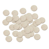 Max 50pcs Blank Round Wooden Pieces DIY Craft Scrapbooking Wedding Party 3cm