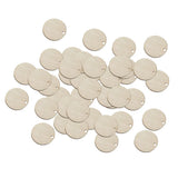 Max 50pcs Blank Round Wooden Pieces DIY Craft Scrapbooking Wedding Party 5cm