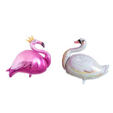 Max Cartoon Animal Aluminum Film Balloon Crown Pink Flamingo+Swan Crown Flamingo