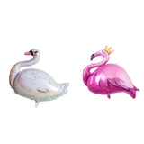 Max Cartoon Animal Aluminum Film Balloon Crown Pink Flamingo+Swan Crown Flamingo