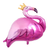 Max Cartoon Animal Aluminum Film Balloon Crown Pink Flamingo+Swan Crown Flamingo