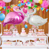 Max Cartoon Animal Aluminum Film Balloon Crown Pink Flamingo+Swan Crown Flamingo