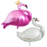 Max Cartoon Animal Aluminum Film Balloon Crown Pink Flamingo+Swan Crown Flamingo