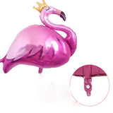Max Cartoon Animal Aluminum Film Balloon Crown Pink Flamingo+Swan Crown Flamingo