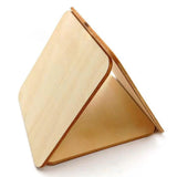 100pcs Natural Square Wooden Slices Log Square Chips DIY Wood Craft Supplies