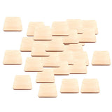Max 50pcs Natural Square Wooden Slices Log Square Chips DIY Wood Craft Supplies